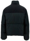 Triangle Logo Cropped Re-Nylon Down Padded Jacket Black - PRADA - BALAAN 3