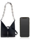 Box Micro Cut-out Chain Leather Shoulder Bag Black - GIVENCHY - 7