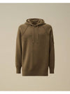 Lambswool GRS Hooded Waffle Knit Top Beige - CP COMPANY - BALAAN 2