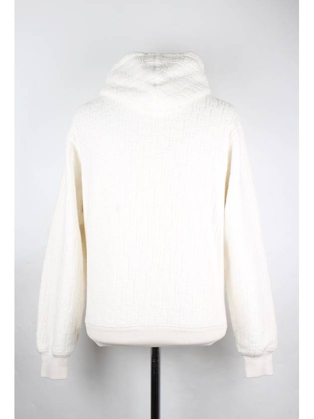 Oblique terry jacquard hoodie white XXS 90 95 - DIOR - BALAAN 5