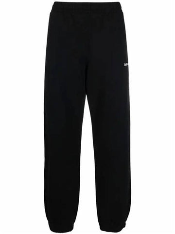 Men's Caravaggio Diag Logo Jogger Track Pants Black - OFF WHITE - BALAAN 1