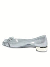 Vara Bow Jelly Ballet Flat Silver - SALVATORE FERRAGAMO - BALAAN 5