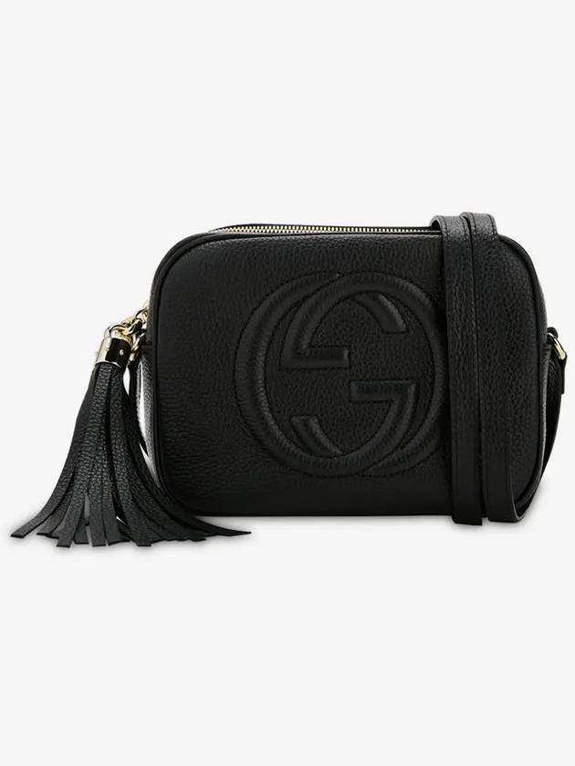 Women s Tassel Leather Black Cross Bag 722319 A7M0G 1000 - GUCCI - BALAAN 3