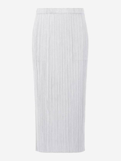 Pleats Basic Pencil Skirt Light Grey - ISSEY MIYAKE - BALAAN 2