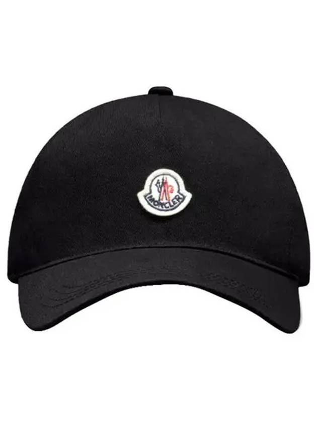 Logo Patch Ball Cap Black - MONCLER - BALAAN 2