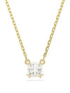 Stilla Crystal Pendant Square Cut Necklace Gold - SWAROVSKI - BALAAN 3