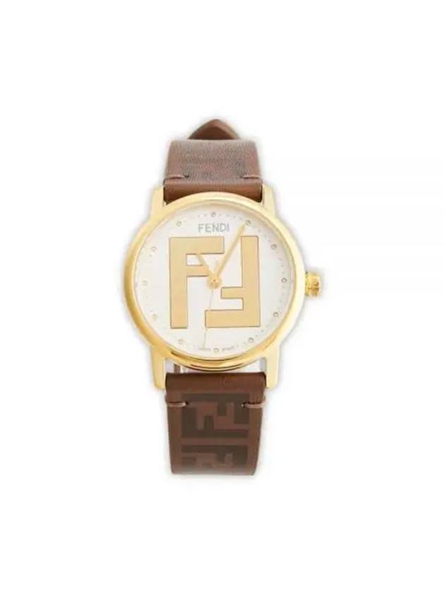 Women's Logo Watch Brown - FENDI - BALAAN 2