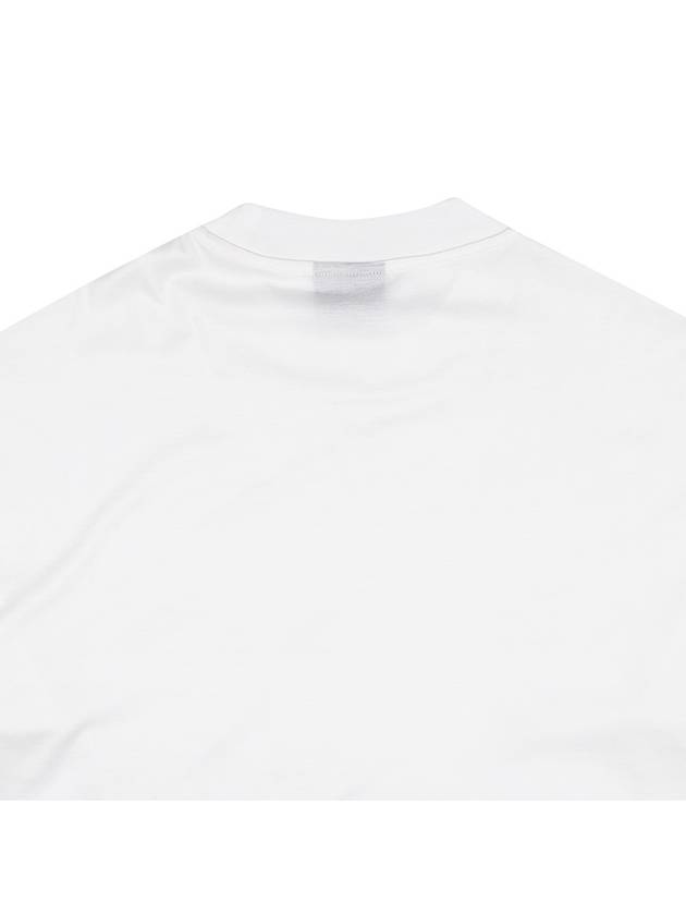 Embroidered Logo Short Sleeve T-Shirt White - EMPORIO ARMANI - BALAAN 7