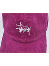 Graffiti Corduroy Low Pro Ball Cap Purple - STUSSY - BALAAN 5