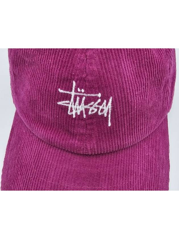 AU Australian Graffiti Corduroy Low Pro Cap ST705001 Purple ONE SIZE - STUSSY - BALAAN 4