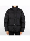 Garment Dyed Crinkle Reps Down Padding Black - STONE ISLAND - BALAAN 3