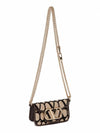 Toile Iconographe Chain Shoulder Bag Beige - VALENTINO - BALAAN 4