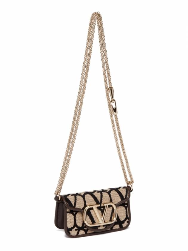 Toile Iconographe Chain Shoulder Bag Beige - VALENTINO - BALAAN 4