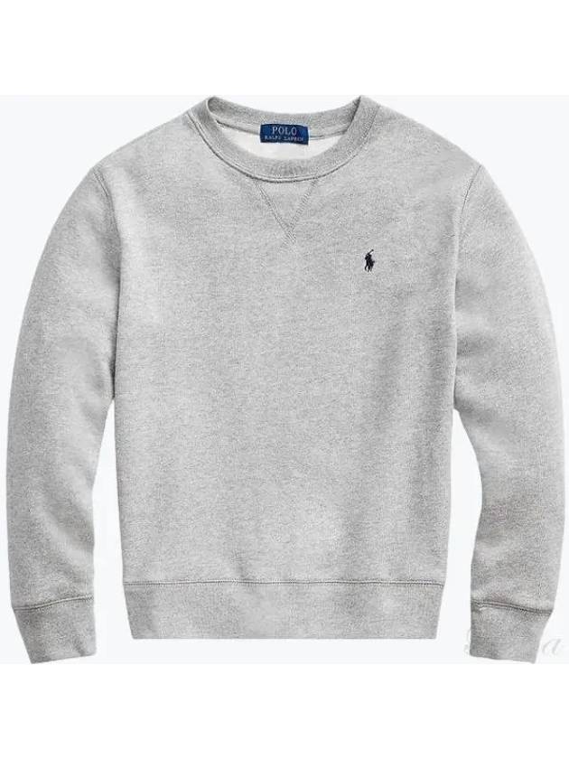 Kids Pony Embroidered Logo Sweatshirt Grey - POLO RALPH LAUREN - BALAAN 2