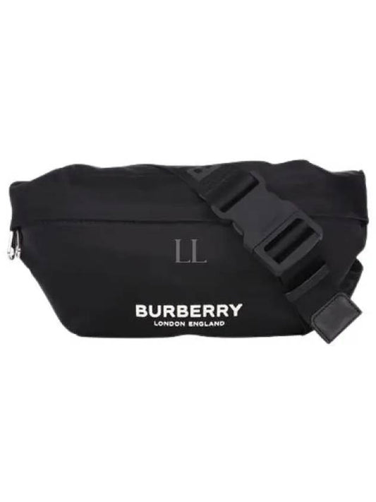 Logo Print Nylon Sonny Bum Belt Bag Black - BURBERRY - BALAAN 2