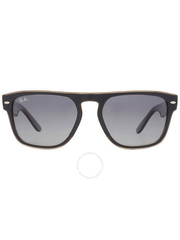 Ray Ban Grey/Blue Square Unisex Sunglasses RB4407 67304L 57 - RAY-BAN - BALAAN 1