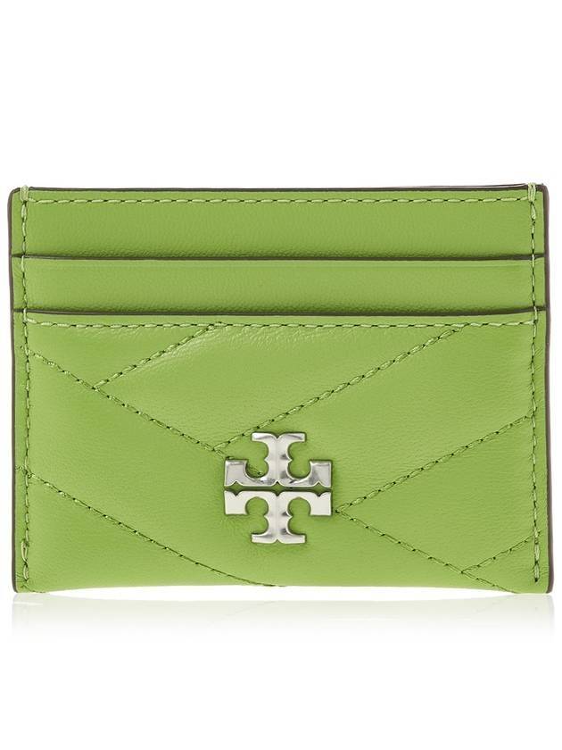 Kira Chevron Logo Card Wallet Green - TORY BURCH - BALAAN 1