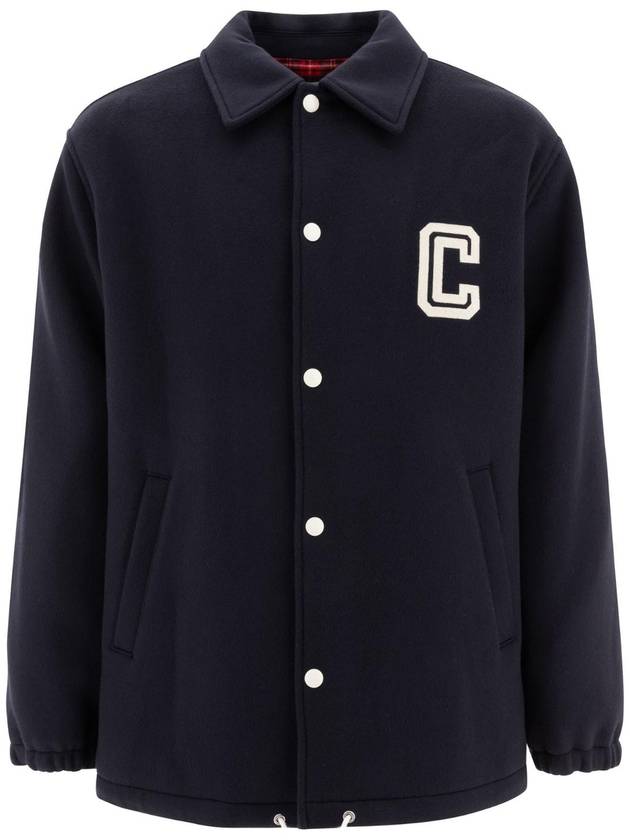 Coach Double Face Wool Jacket Navy - CELINE - BALAAN 1