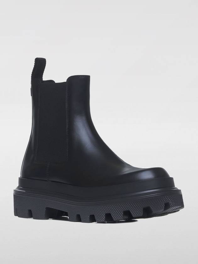 Men's Leather Chelsea Boots Black - DOLCE&GABBANA - BALAAN 3