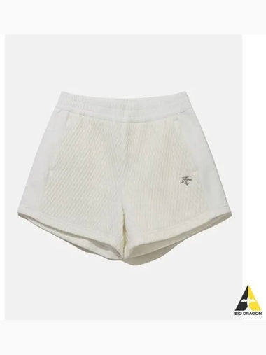 Women s Padded Hybrid 4 quarter Shorts Ivory SP422SHPO7 - DESCENTE - BALAAN 1