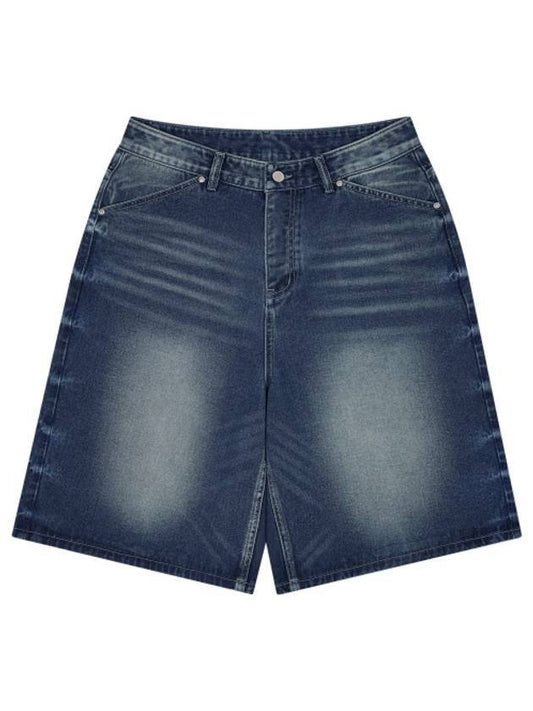 Domingo Washing Bermuda Denim Shorts Deep Blue - MOO - BALAAN 1