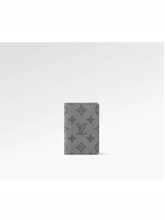 Pocket Organizer Monogram Shadow Card Wallet Grey - LOUIS VUITTON - BALAAN 2