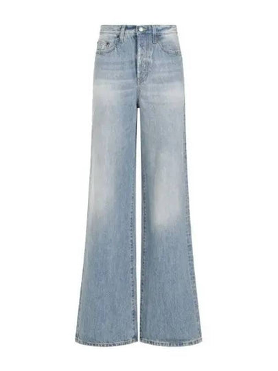 Denim Cotton Bootcut Jeans Blue - SAINT LAURENT - BALAAN 2