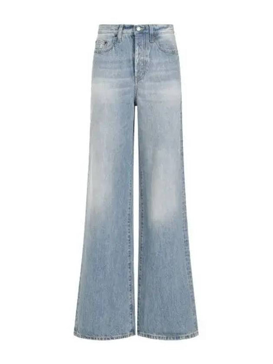 Denim Cotton Bootcut Jeans Blue - SAINT LAURENT - BALAAN 2