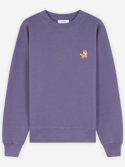 Speedy Fox Patch Comfort Sweatshirt Purple - MAISON KITSUNE - BALAAN 2