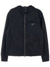 Re-Nylon Hooded Blouson Jacket Black - PRADA - BALAAN 2