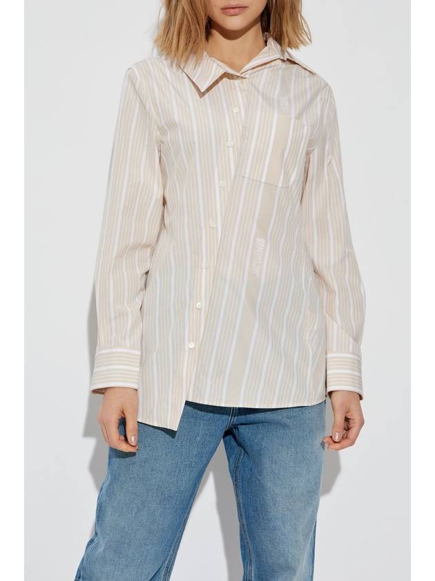 Jacquemus Shirt With Logo, Women's, Beige - JACQUEMUS - BALAAN 3