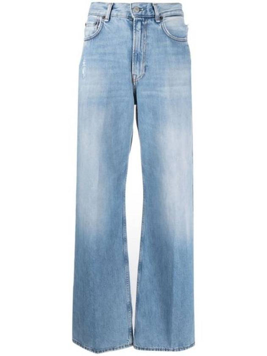 Denim Straight Pants A00385 228 Blue - ACNE STUDIOS - BALAAN 1