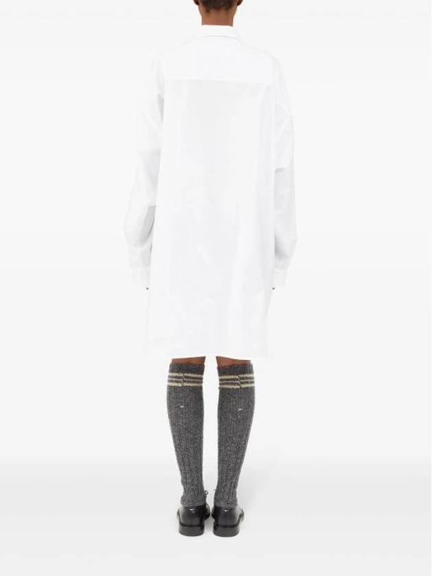 Oversized Long Sleeve Shirt Optical White - MAISON MARGIELA - BALAAN 4