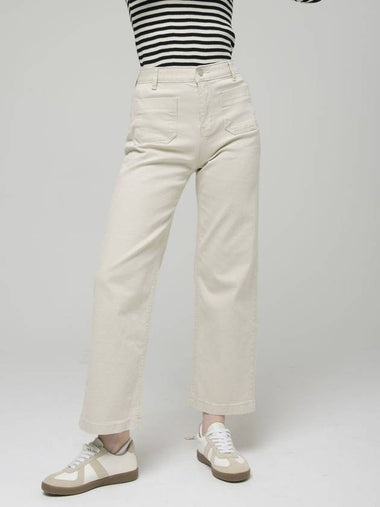 Doyou Know MC Women s Waist Banding Cotton Span Coach Pocket Ivory Pants DO6242PT41 1 - DOYOUKNOWMC GOLF WEAR - BALAAN 1