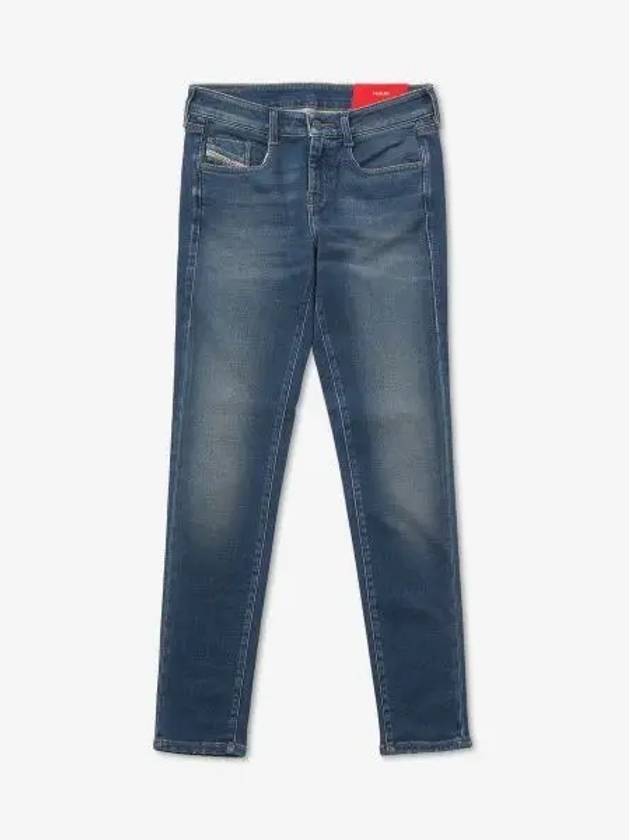 D Ollis Denim Pants Medium Blue A02246068CX01 - DIESEL - BALAAN 1