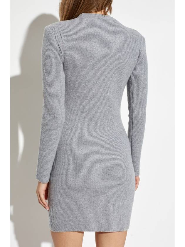 Tom Ford Cashmere Dress With Long Sleeves, Women's, Grey - TOM FORD - BALAAN 4