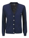 Bella Logo Embroidery Cardigan Dark Navy Blue - A.P.C. - BALAAN 2