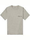Essential Core Collection Short Sleeve T-Shirt Dark Heather Oatmeal - FEAR OF GOD - BALAAN.