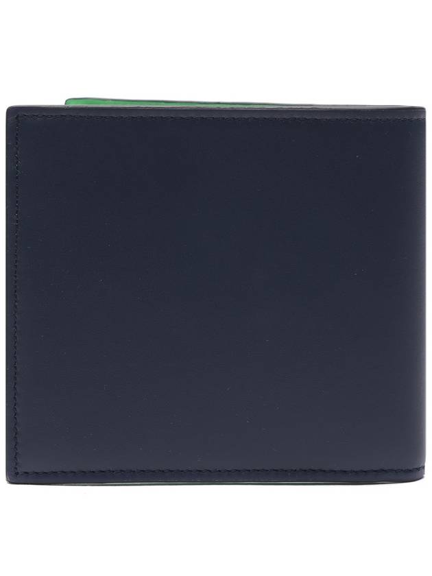 Signature Calfskin Bi-Fold Wallet Green Black - LOEWE - BALAAN 5