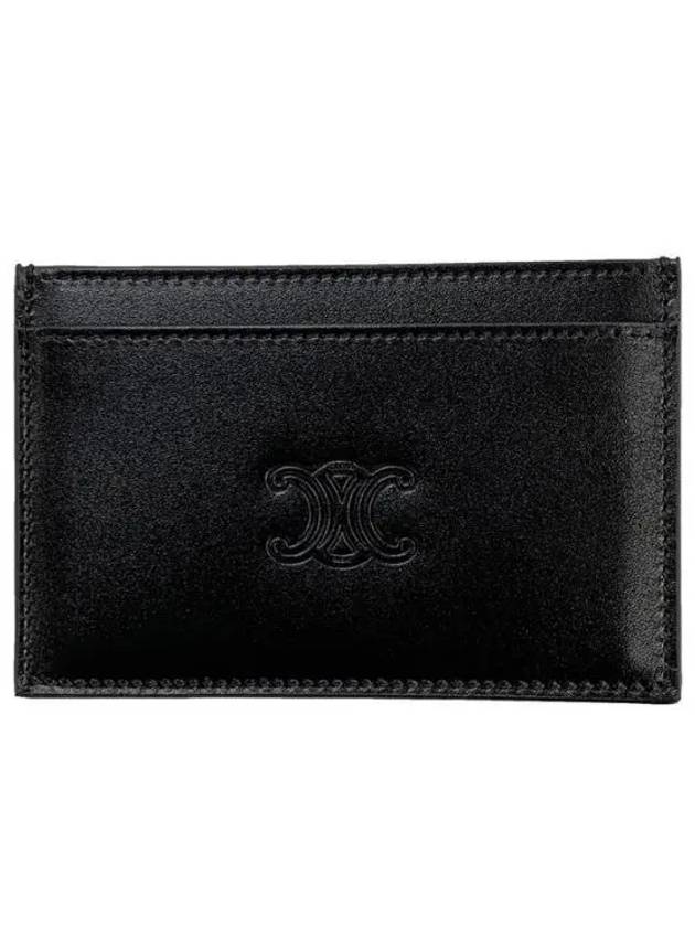 10B703FQ7 Triope Logo Satin Calfskin Card Wallet 270042 1031469 - CELINE - BALAAN 1