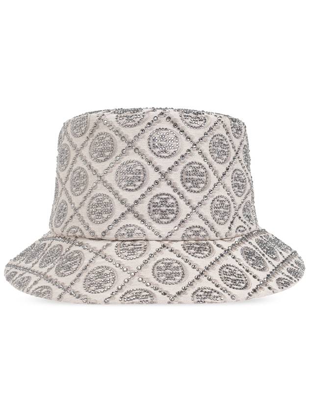 Tory Burch Hat With Shimmering Appliqués, Women's, Grey - TORY BURCH - BALAAN 3