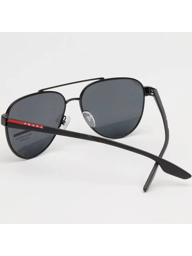 Eyewear Logo Polarized Sunglasses Black Grey - PRADA - BALAAN 5