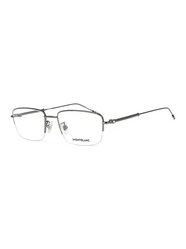 Semi-Rimless Metal Eyeglasses Ruthenium - MONTBLANC - BALAAN 1