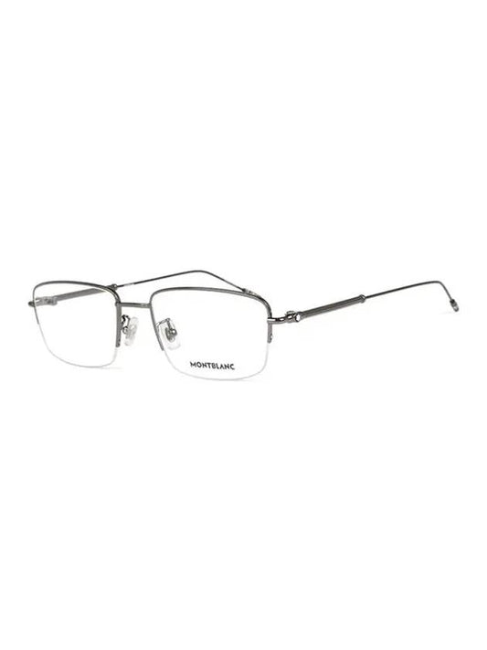 Semi-Rimless Metal Eyeglasses Ruthenium - MONTBLANC - BALAAN 1