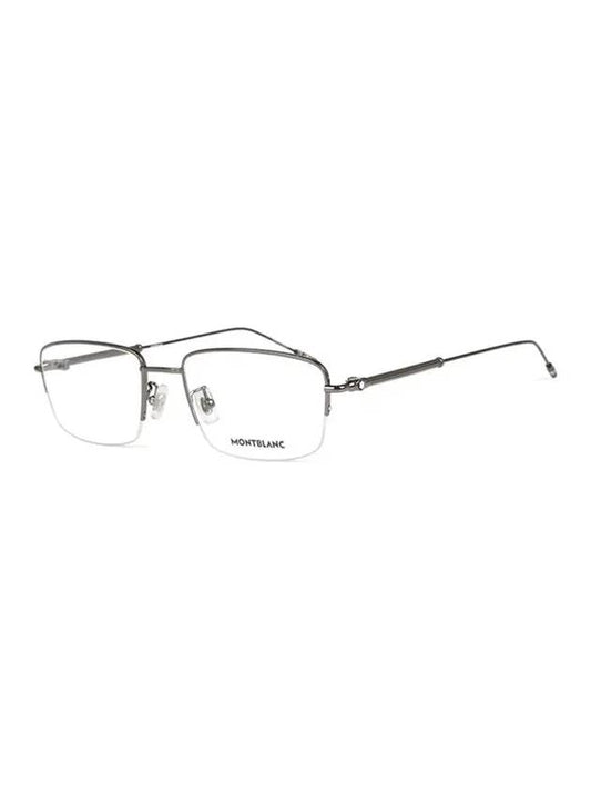 Semi-Rimless Metal Eyeglasses Ruthenium - MONTBLANC - BALAAN 2