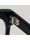 Eyewear Logo Round Eyeglasses Shiny Black - CELINE - BALAAN 7