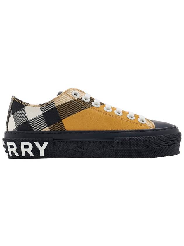 Jack Logo Check Low Top Sneakers Yellow - BURBERRY - BALAAN 3