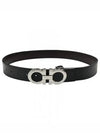 Gancini Reversible Adjustable Leather Belt Black Brown - SALVATORE FERRAGAMO - BALAAN 2