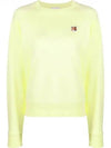 Women's Fox Head Patch Cotton Sweatshirt Light Yellow - MAISON KITSUNE - BALAAN 2