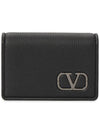 V logo men's card wallet P0U53YGP 0NO - VALENTINO - BALAAN 1